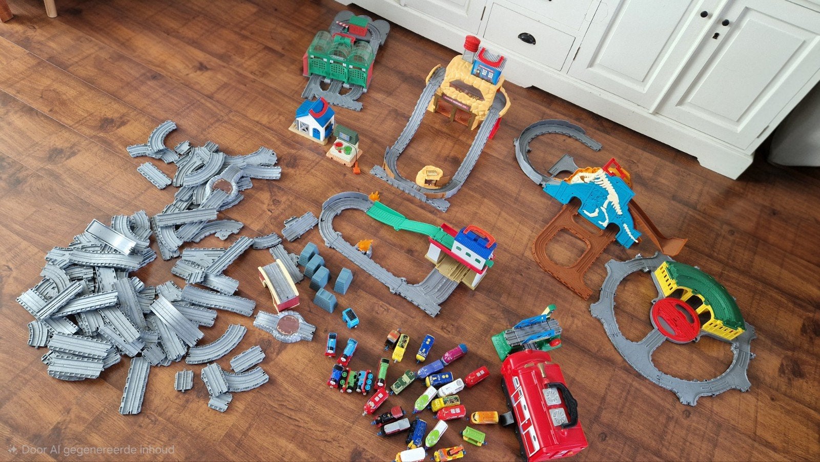 Grote thomas de trein / Chuggington Treinset incl opbergbak, Ophalen, Gebruikt