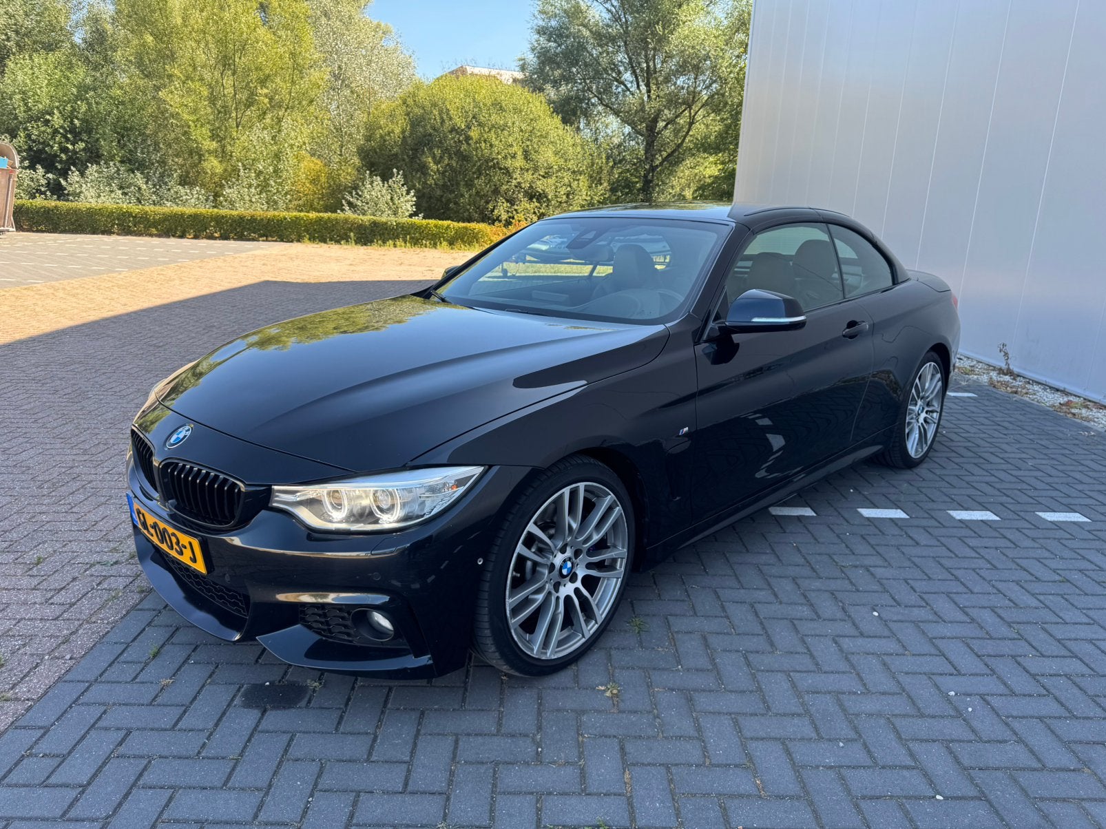BMW 4-Serie 435IA 3.0 Cabrio 2015 Zwart, Auto's, BMW, Achterwielaandrijving, Zwart, 4-Serie, Cabriolet