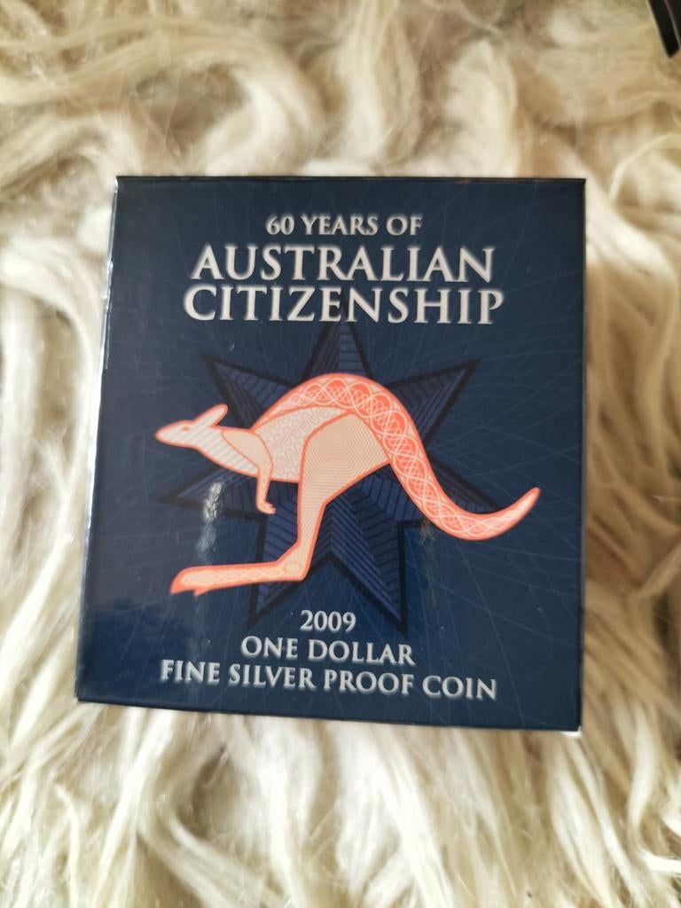 1 Dollar 60 Years of Australian Citizenship zilver 999 Proof, Ophalen of Verzenden, Zilver