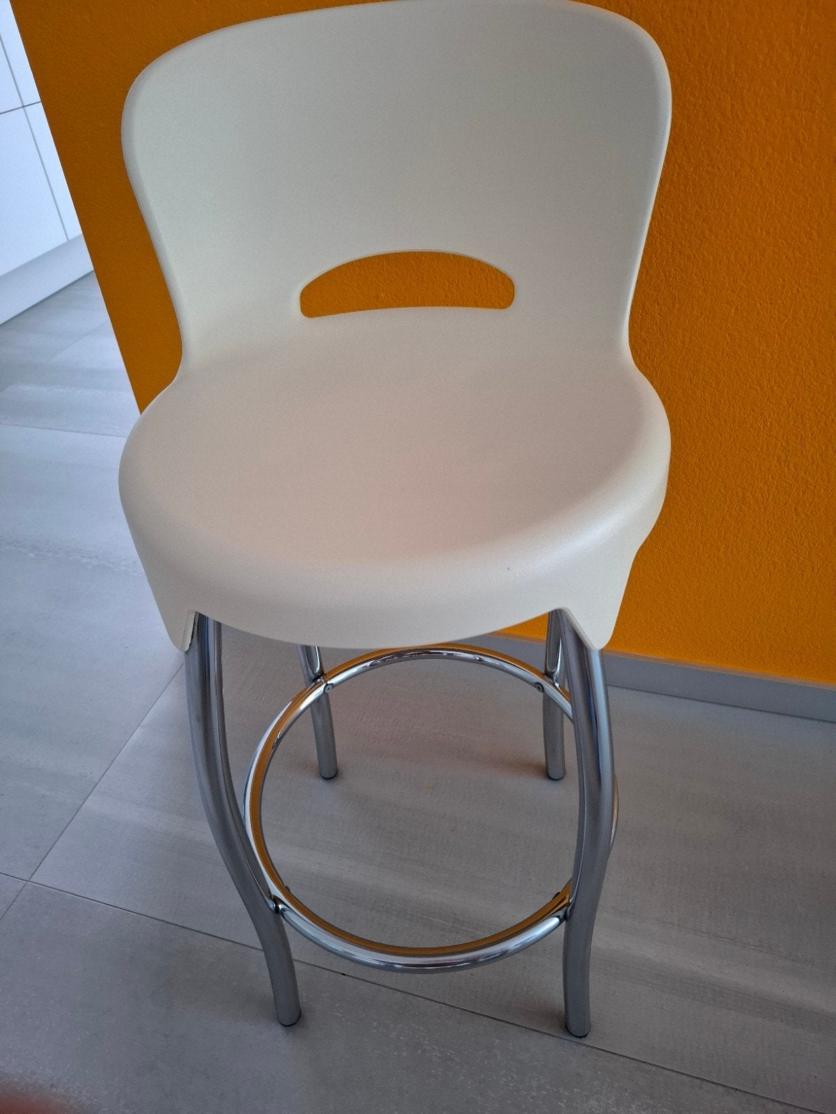 Effezeta Barkruk - Designer Dario Delpin, Huis en Inrichting, Ophalen, Gebruikt, Met voetsteun, Metaal