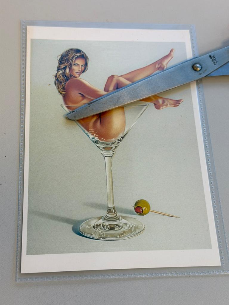 Mel Ramos Martini Miss Kunst Ansichtkaart Nieuw postkaart, Ophalen of Verzenden, Ongelopen, Cultuur en Media