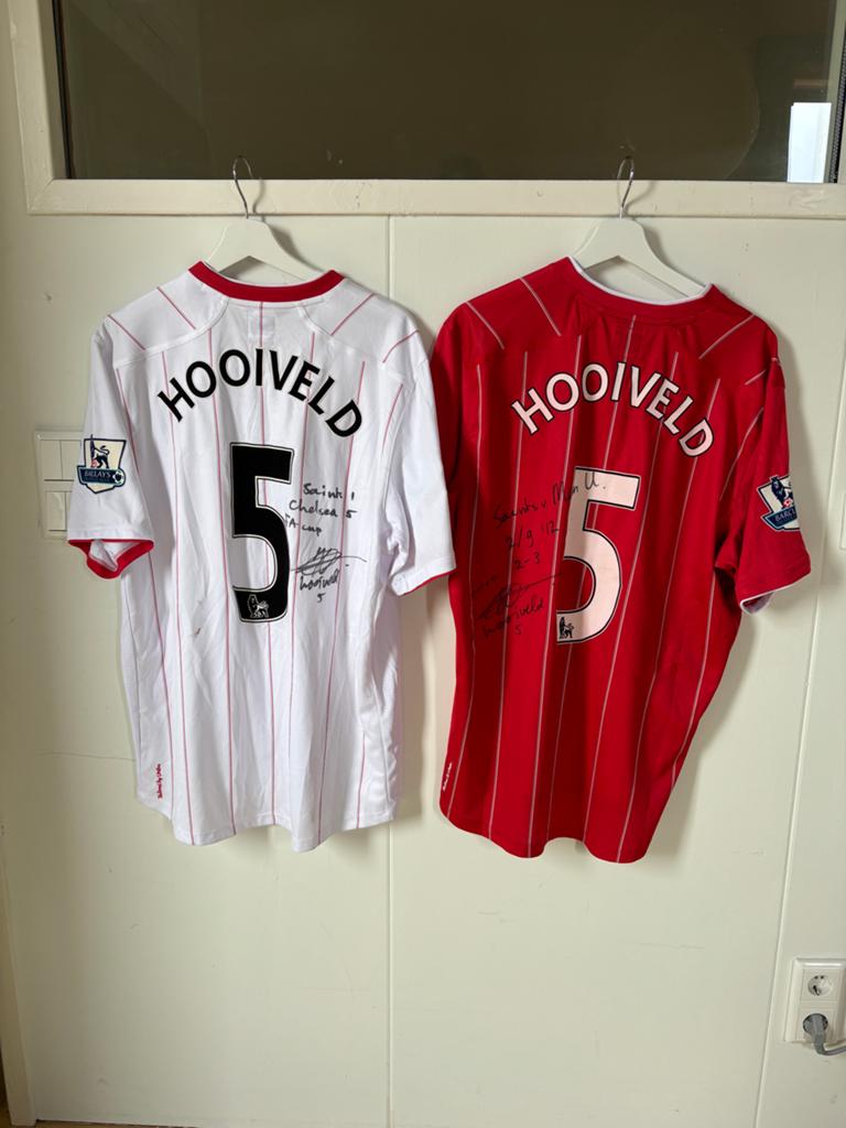 1x Matchworn Southampton shirts Jos Hooiveld 2012/13 XL, Maat XL, Ophalen of Verzenden, Zo goed als nieuw, Shirt