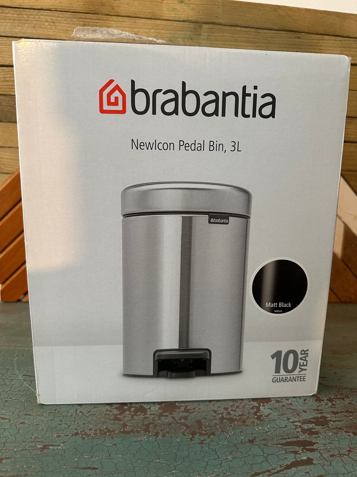 Brabantia NewIcon Pedaalemmer 3L - Mat Zwart, Huis en Inrichting, Woonaccessoires | Prullenbakken, Met pedaal, Nieuw, Ophalen of Verzenden