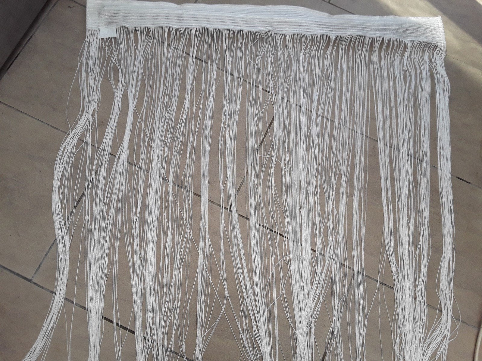 Draadgordijn vitrage - Nieuw (90x240 cm)gordijnen, Ophalen of Verzenden, Nieuw, Wit, Gordijn