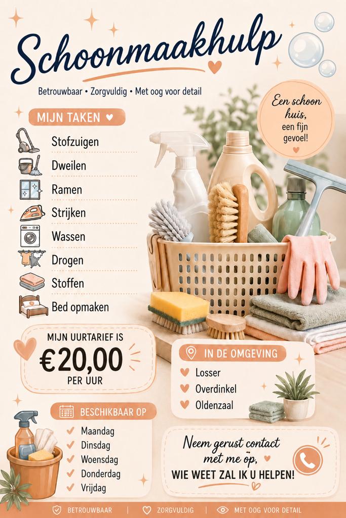 Schoonmaakster, Vacatures, Vacatures | Schoonmaak en Facilitaire diensten
