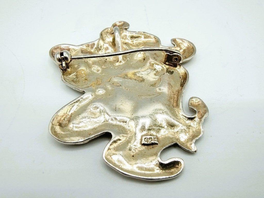 Zilveren broche, art nouveau, kan tevens als ketting hanger, Info@zilverwebsite.nl, Verzenden, Zo goed als nieuw, Zilverwebsite.nl