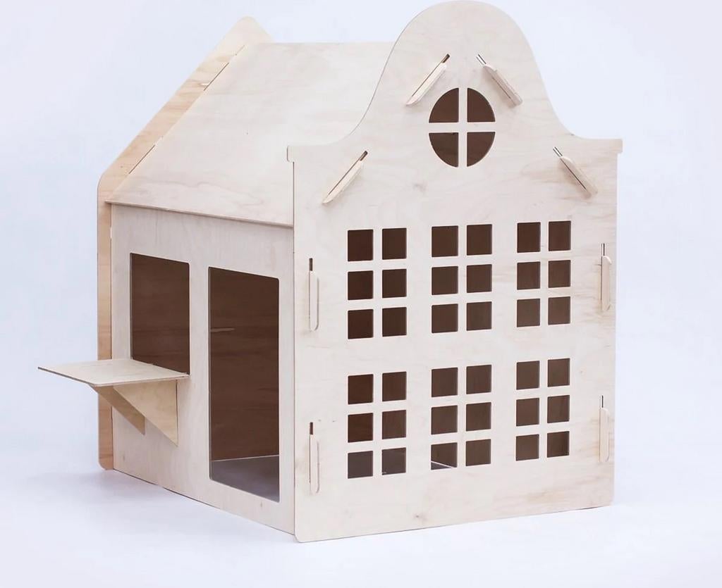 Houten speelhuisje van Design Nest, Ophalen, Zo goed als nieuw, Hout