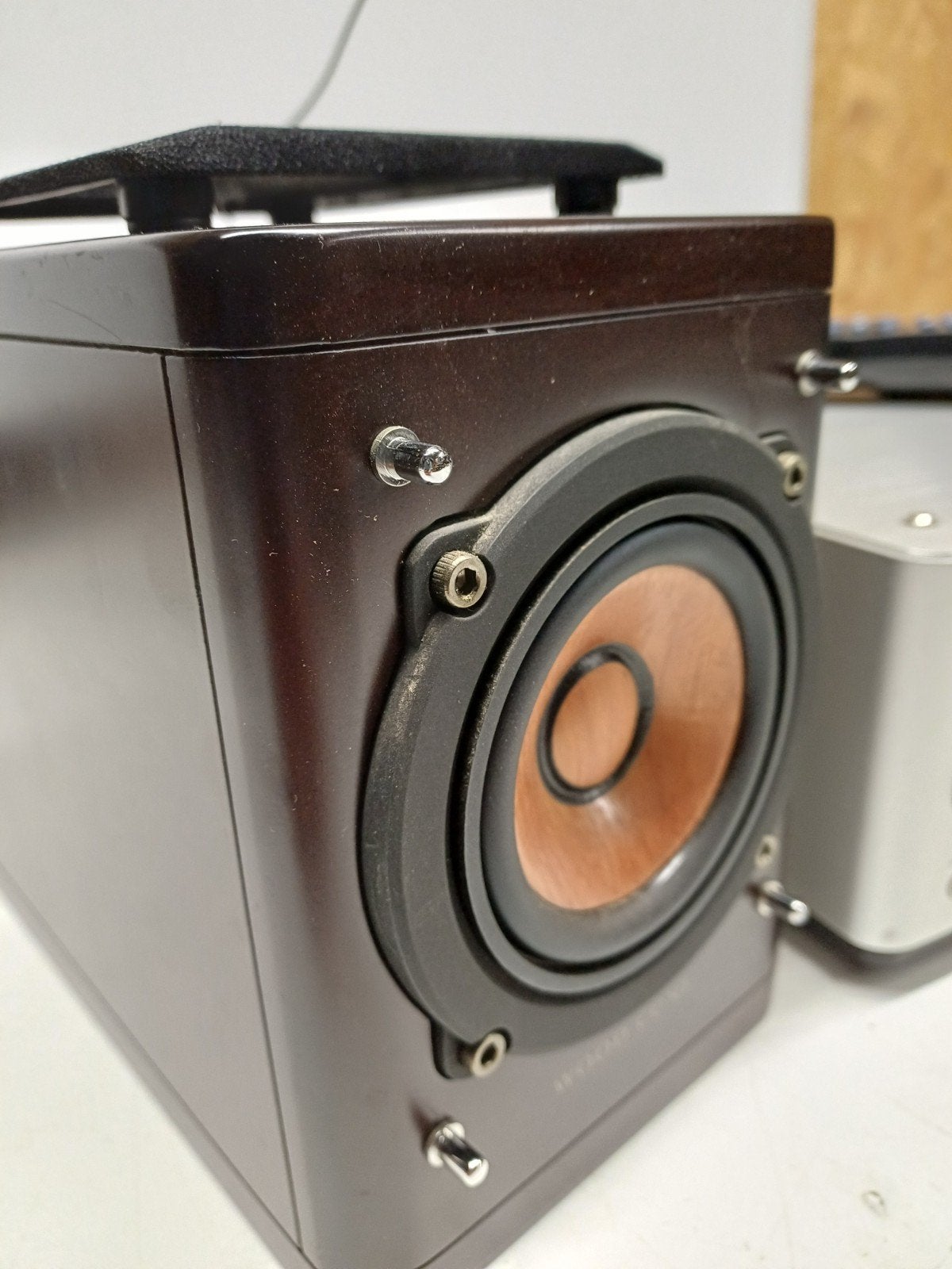 JVC EX-AK1 Microset Wood Cone Speakers en Afstandsbedieni, Gebruikt, JVC, Ophalen of Verzenden, Microset