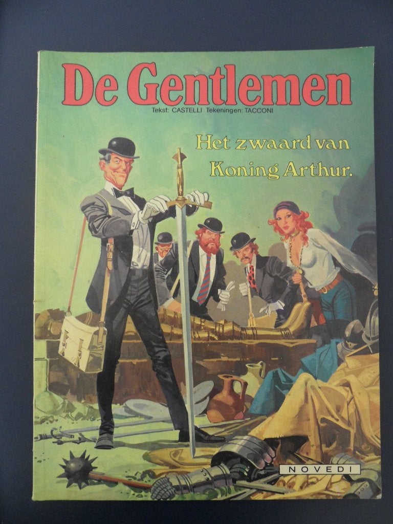 De Gentlemen. Nr 4 Het zwaard van Koning Arthur. 1981., Boeken, Eén stripboek, Ophalen of Verzenden, Gelezen