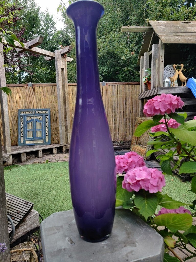 Grote paarse vaas – 54 cm, Ophalen, Zo goed als nieuw, Overige kleuren