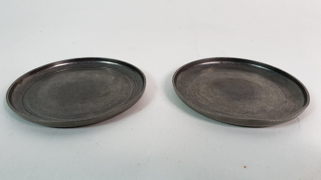 Vintage Daalderop onderzetters x2  tin, 8,5 cm diameter 7A12, Antiek en Kunst, Ophalen of Verzenden