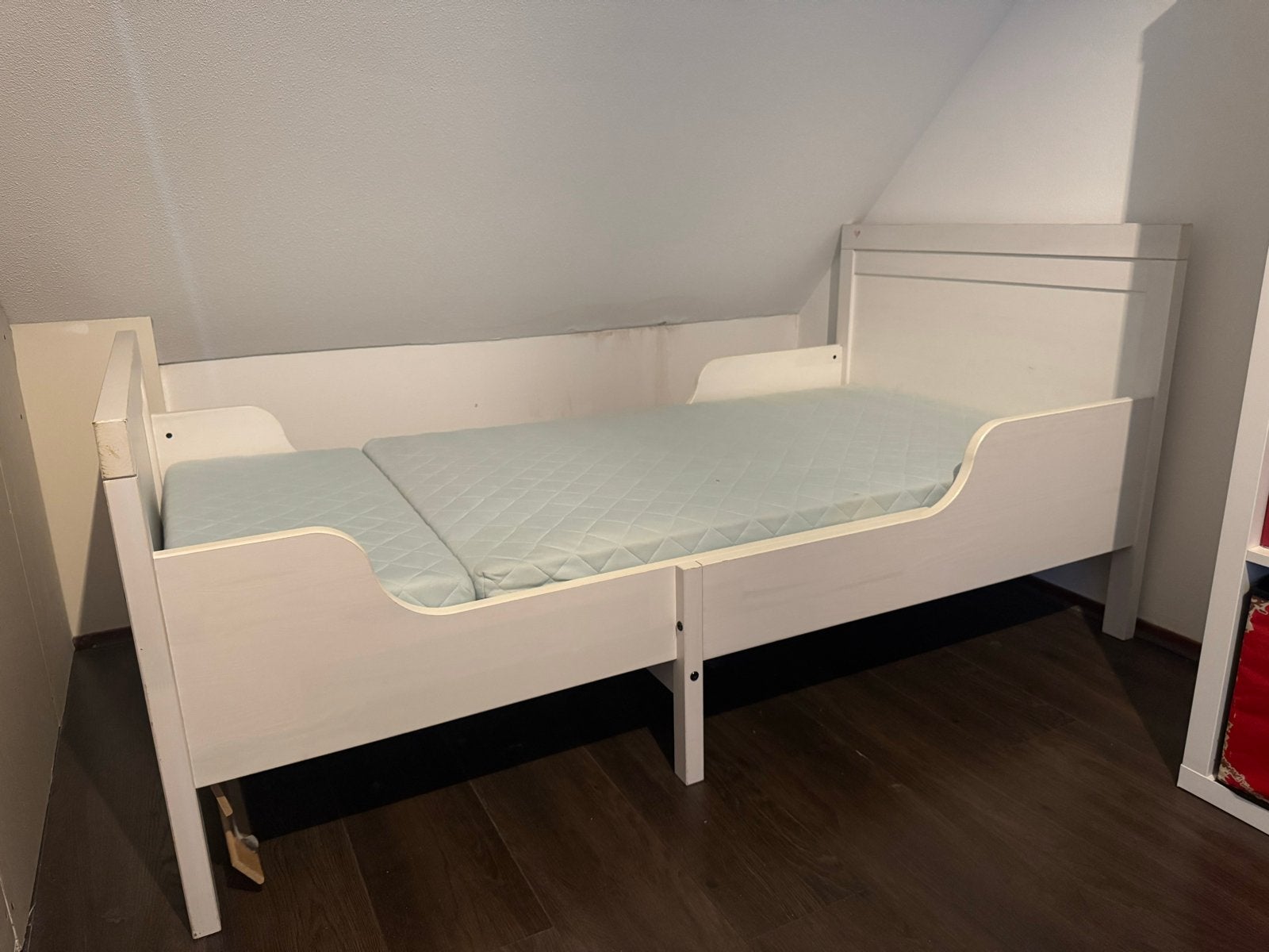 IKEA SUNDVIK meegroeibed 80x200 met VYSSA matras, Ophalen, Gebruikt, 70 tot 85 cm, Matras