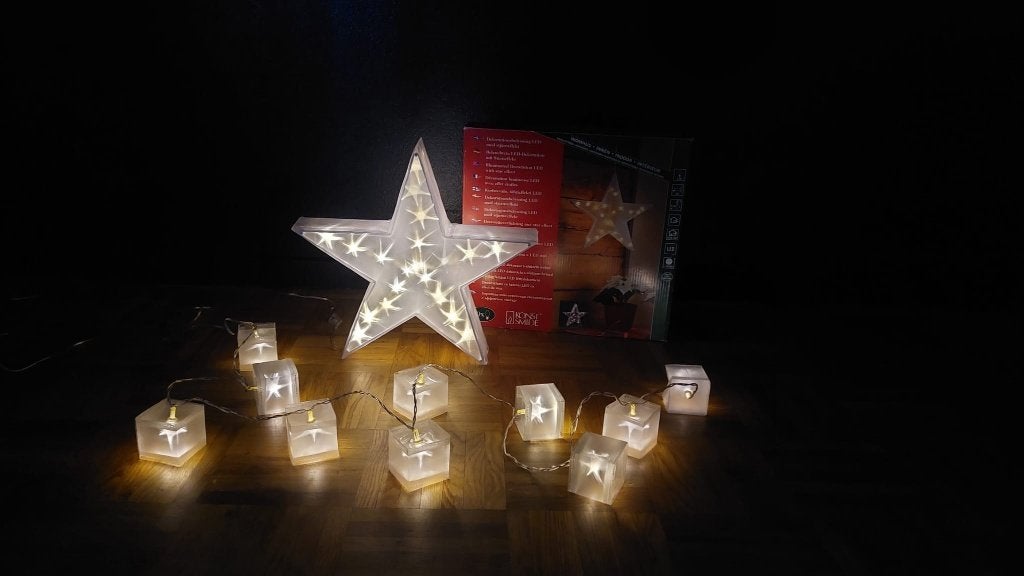 Decoratieverlichting Kerst met ster effecten - binnen, Ophalen of Verzenden, Gebruikt