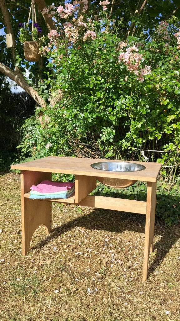 houten wastafel Montessori peuter / kleuter, Kinderen en Baby's, Speelgoed | Houten speelgoed, Ophalen, Gebruikt, Overige typen