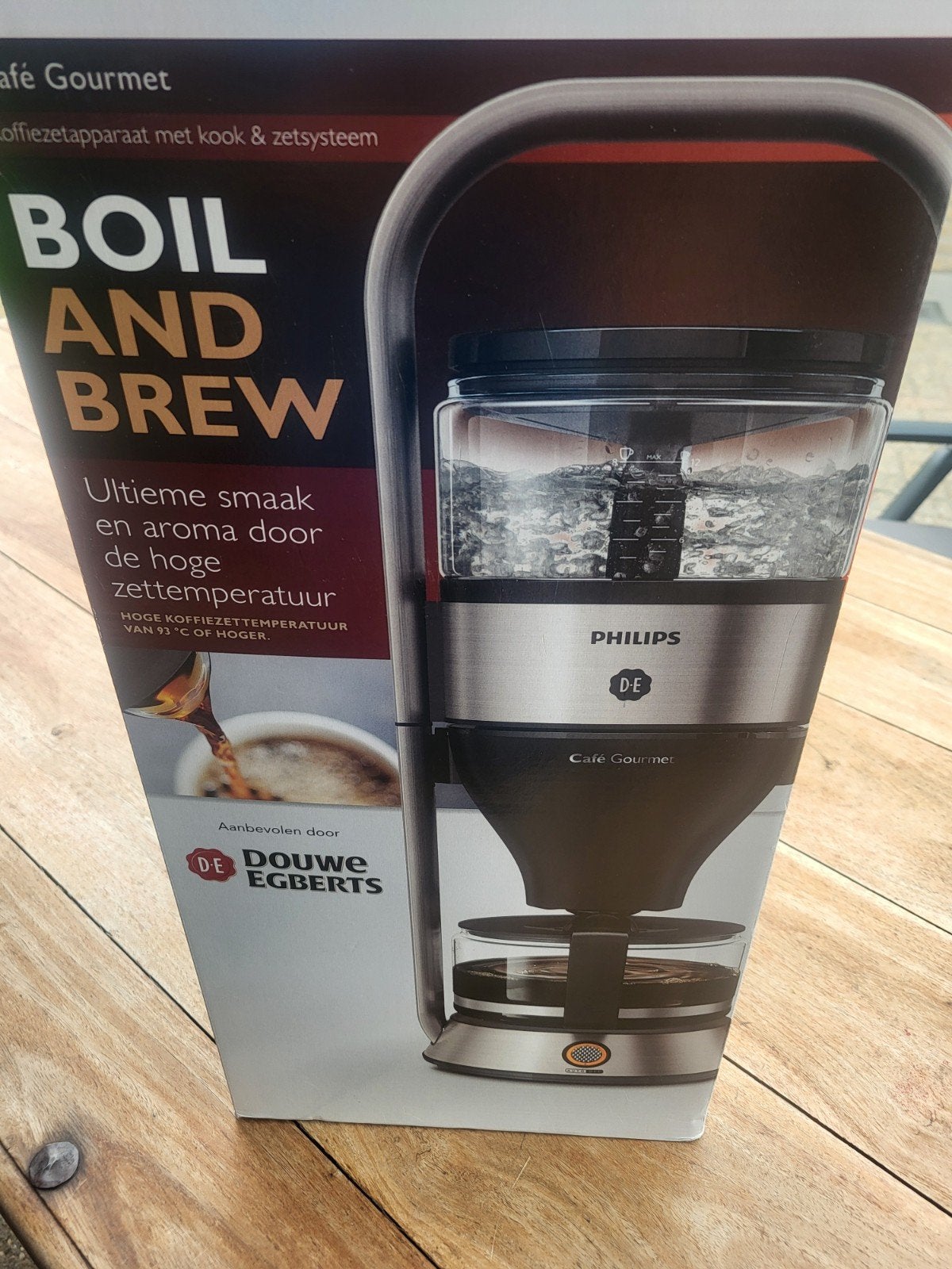 Philips Café Gourmet Boil and Brew Koffiezetapparaat, 10 kopjes of meer, Ophalen, Koffiemachine