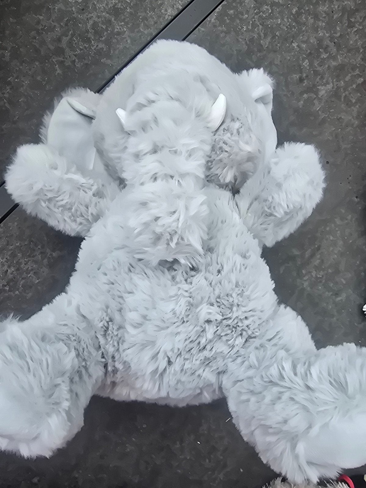 Grijze pluche olifant knuffel, Overige merken, Overige karakters, Grijs, Ophalen of Verzenden