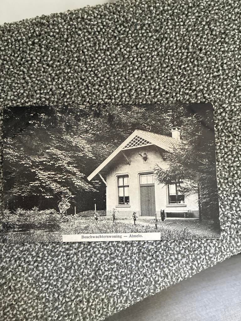 Oude Ansichtkaart: Boschwachterswoning Almelo (1911), Ophalen of Verzenden, Voor 1920, Gelopen, Overijssel