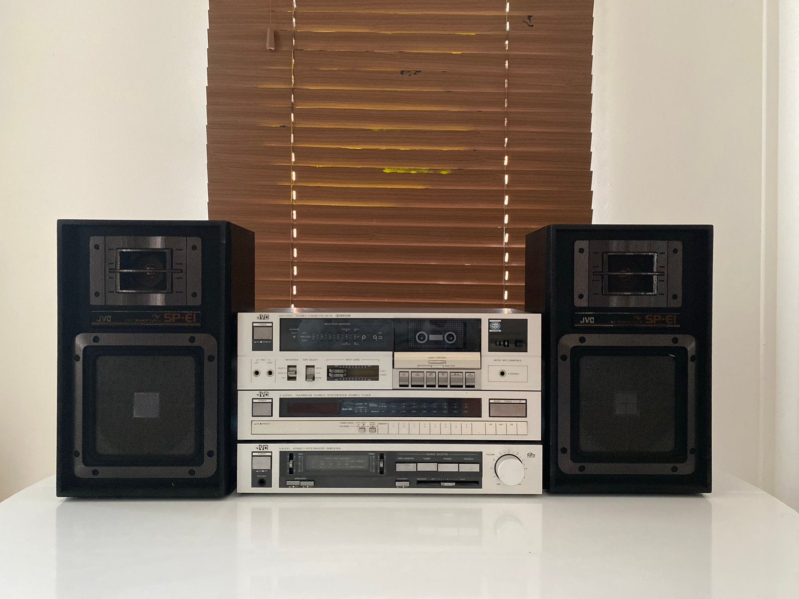 JVC jaren 80 Set Cassettedeck, Tuner, Versterker, Speakers, Ophalen, Gebruikt, Losse componenten, Cassettedeck