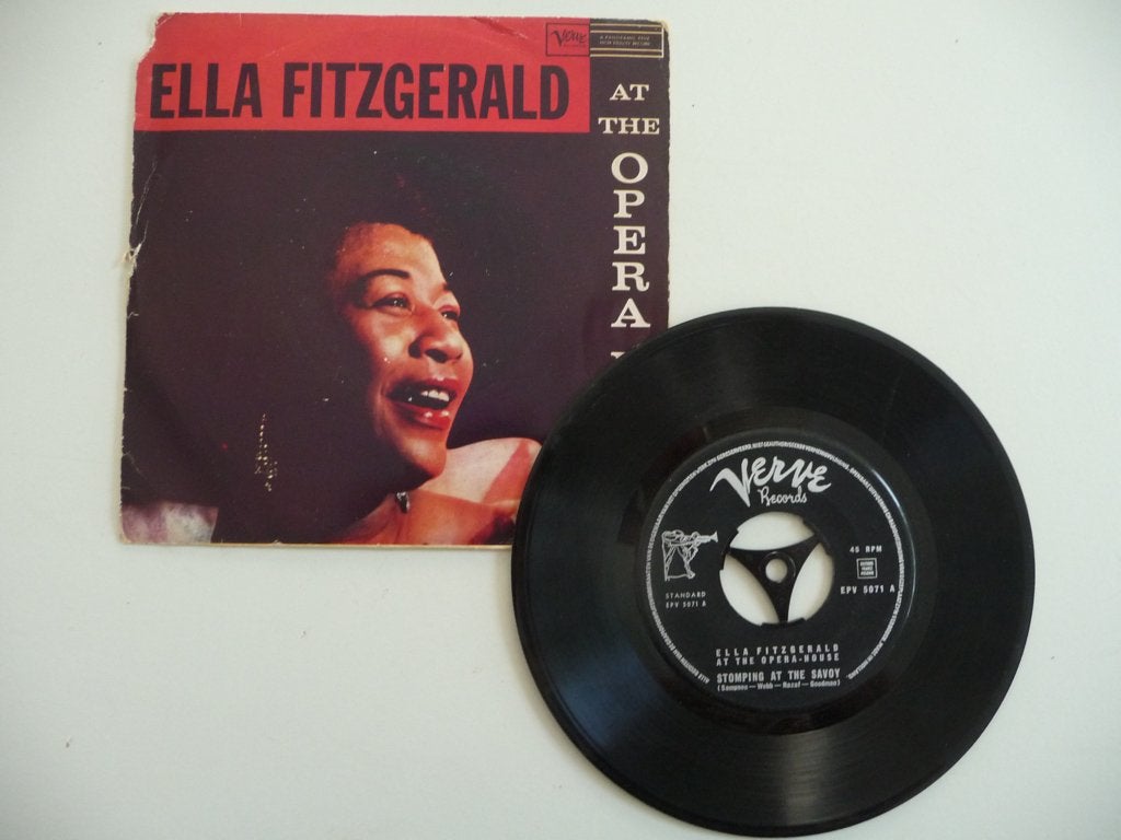 single ELLA FITZGERARD -STOMPING AT THE SAVOY - VERVE REC., Ophalen of Verzenden, Gebruikt, Jazz en Blues