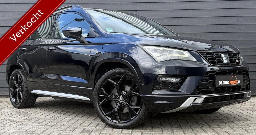 Seat Ateca 2.0 TSI FR 4DRIVE Black Edition/Trekhaak/Viritual, Auto's, Seat, Automaat, 1441 kg, Gebruikt, Ateca