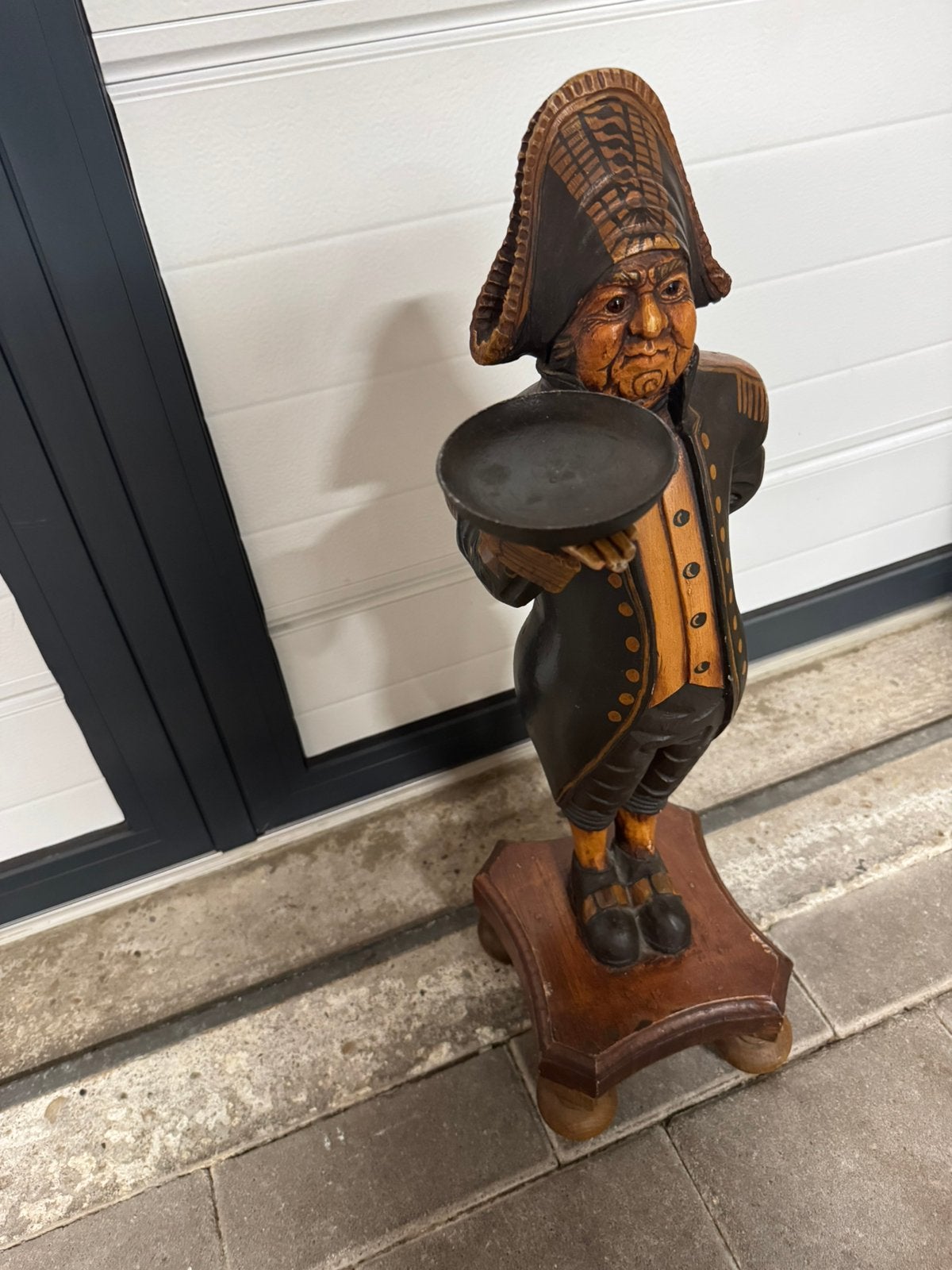 Prachtig Vintage Houten Butler - Mr. Bumble (Oliver Twist, Antiek en Kunst, Ophalen, Hout, Beeld