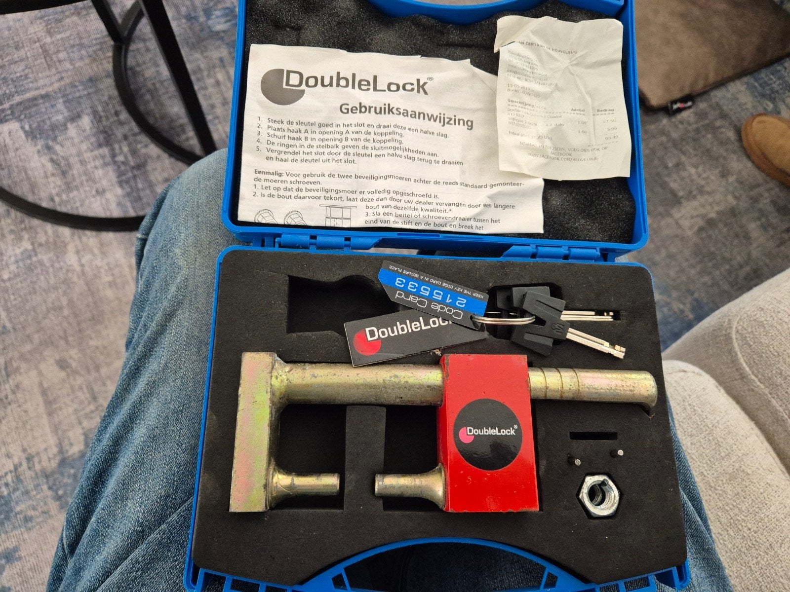 DoubleLock Compact Condor SCM gekeurd koppelingsslot, Caravans en Kamperen, Ophalen of Verzenden, Gebruikt