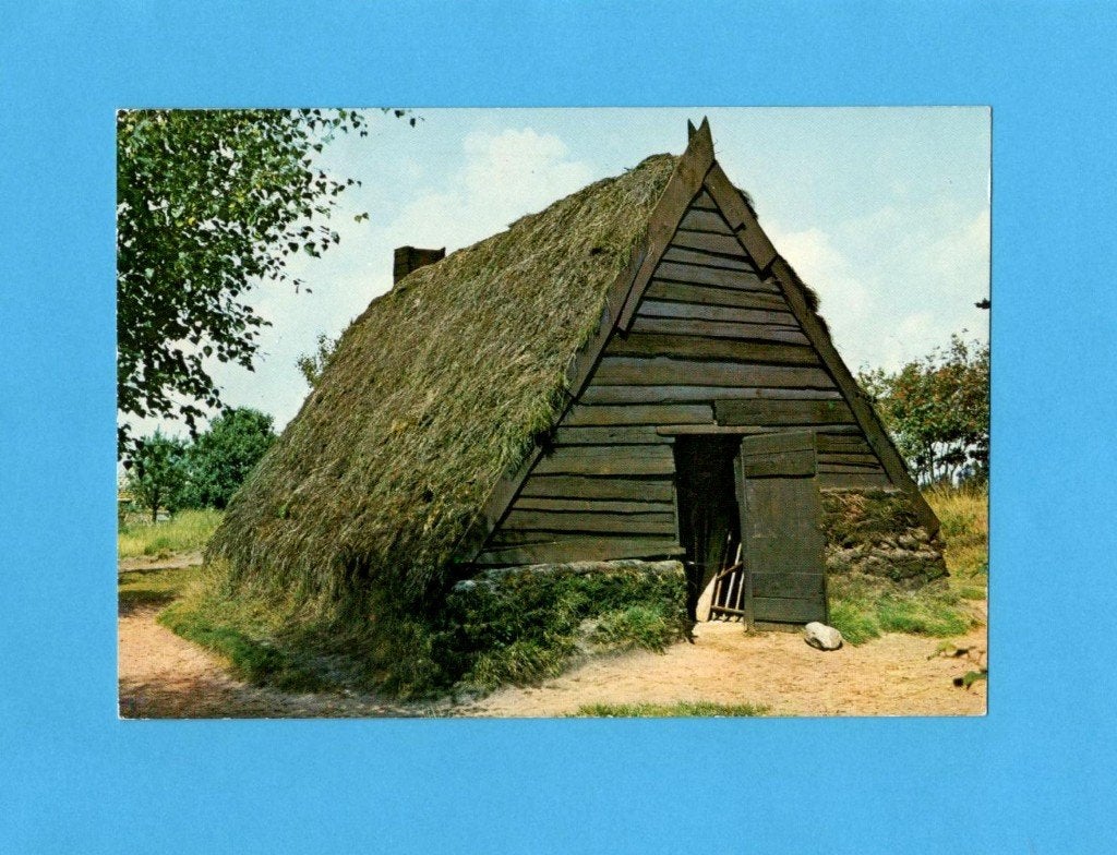 Schoonoord  Openluchtmuseum "De Zeven Marken", Verzamelen, Ansichtkaarten | Nederland, Verzenden, 1960 tot 1980, Gelopen, Drenthe