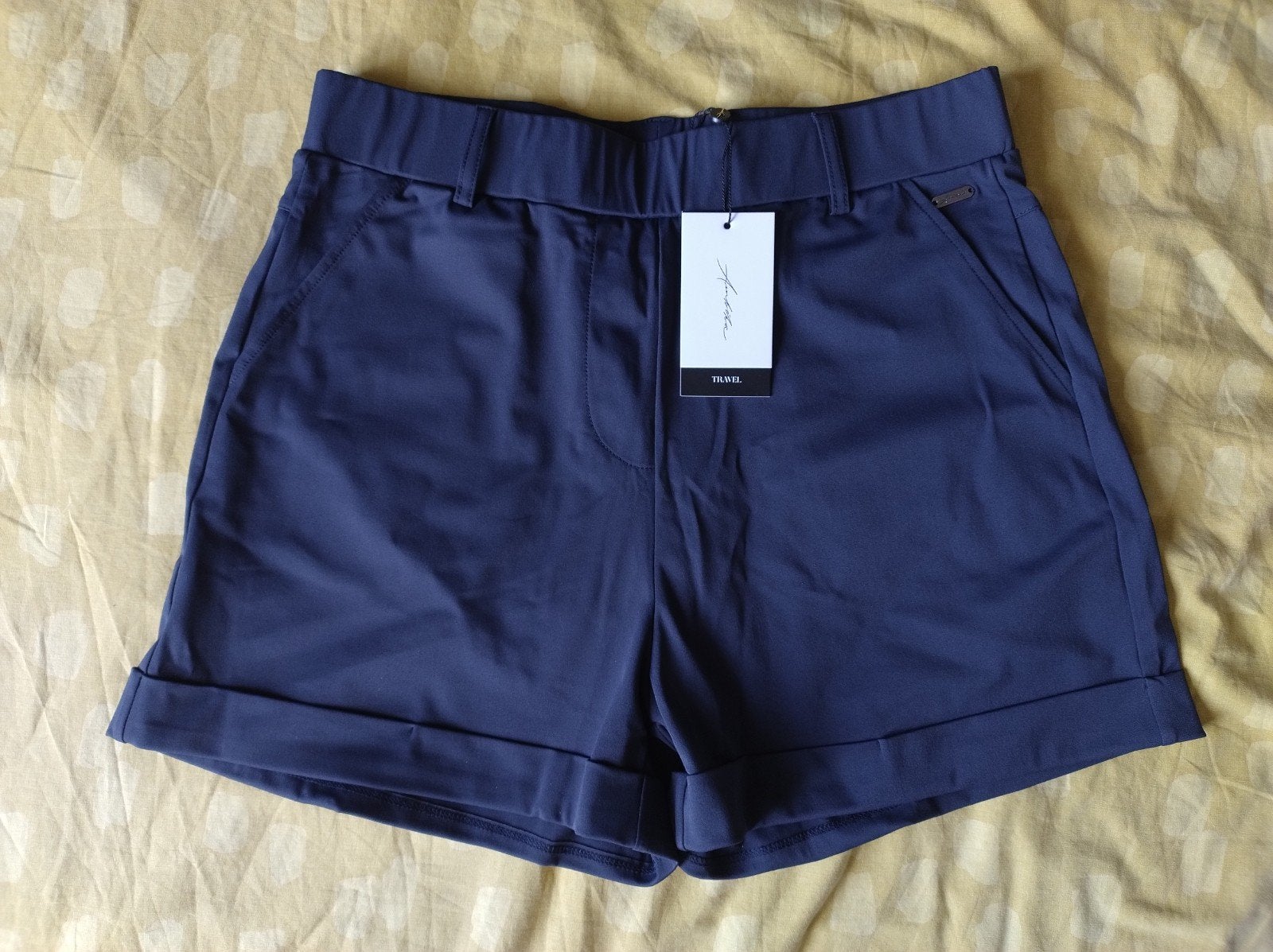 Ambika travelstof Traveller stof kleding nieuw blauw M short, Maat 38/40 (M), Kort, Blauw, Nieuw