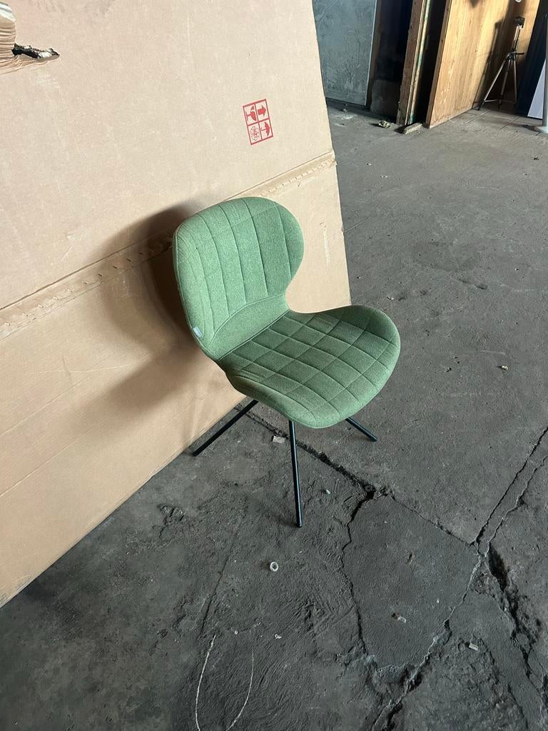 Zuiver Ridge Rib Stoel - Groen, Huis en Inrichting, Stoelen, Ophalen, Overige kleuren, Zo goed als nieuw, Eén