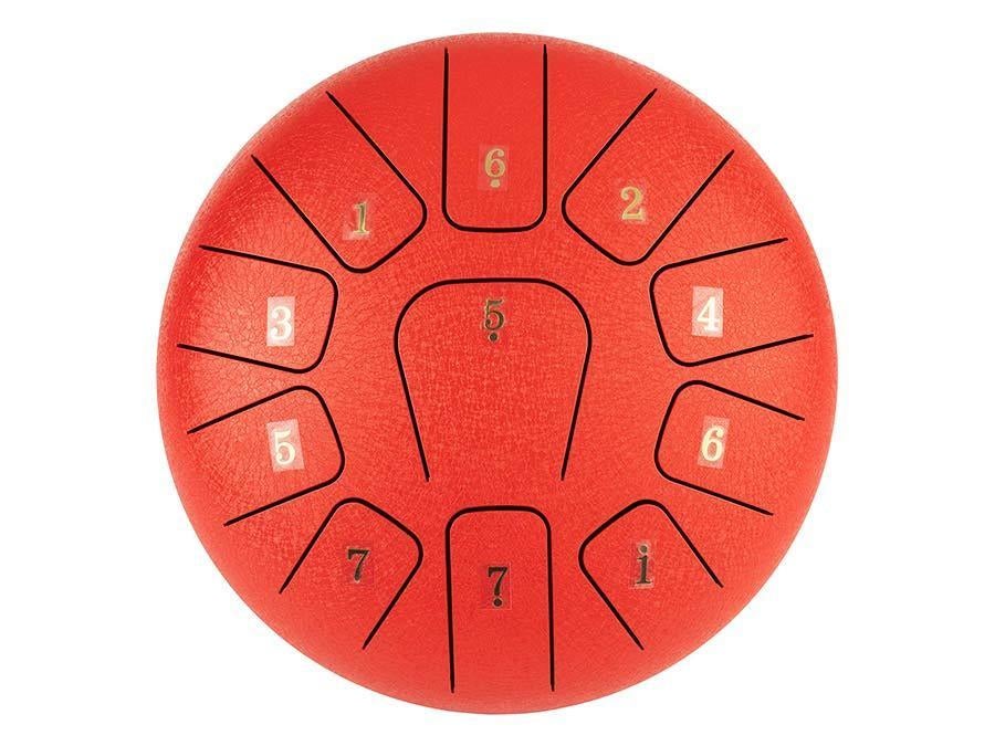 HTD1011/RD |Hayman stalen tongdrum 10" rood, ., Nieuw, Ophalen of Verzenden, .