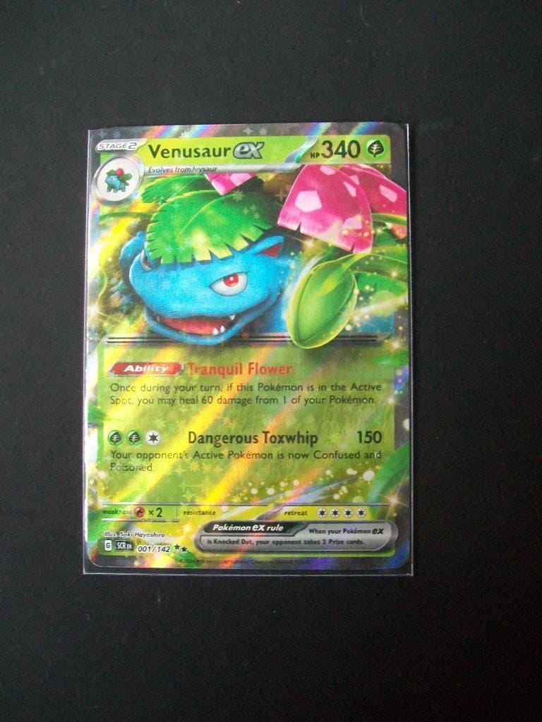 1837: Nieuwe Pokemon Kaart holofoil VENUSAUR EX  (001/142), Verzenden, Nieuw, Losse kaart, Foil