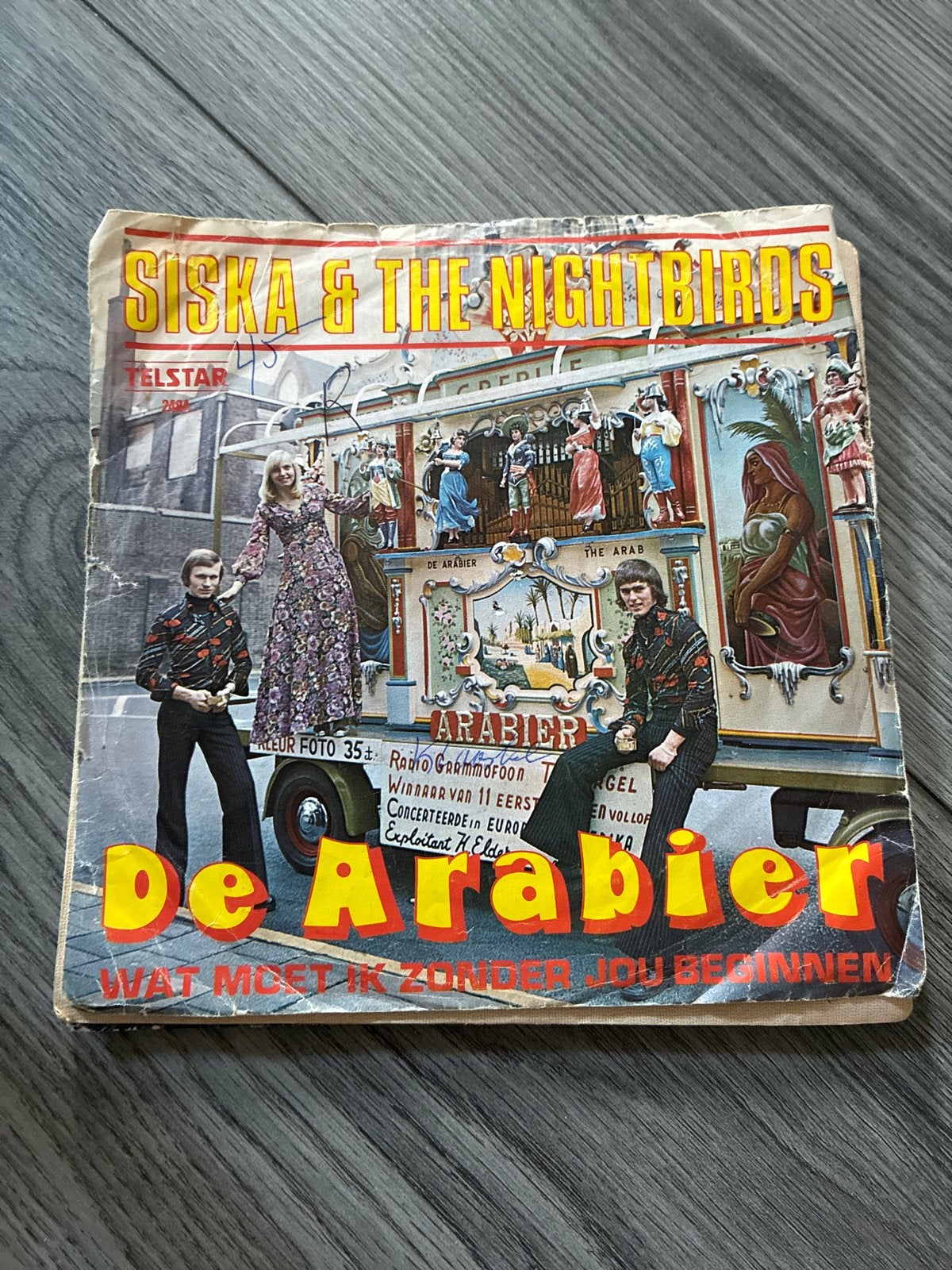 Siska & The Nightbirds - De Arabier (Vinyl Single), Gebruikt, 7 inch, Ophalen of Verzenden, Levenslied of Smartlap