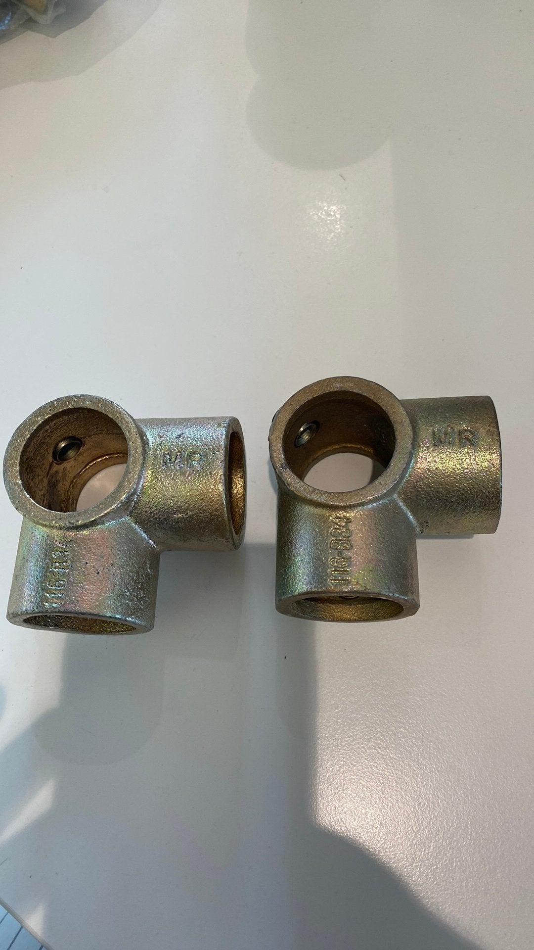 Buiskoppelingen hoekstukken Ø 33.7 mm 2 stuks Nieuw, Ophalen of Verzenden, Nieuw