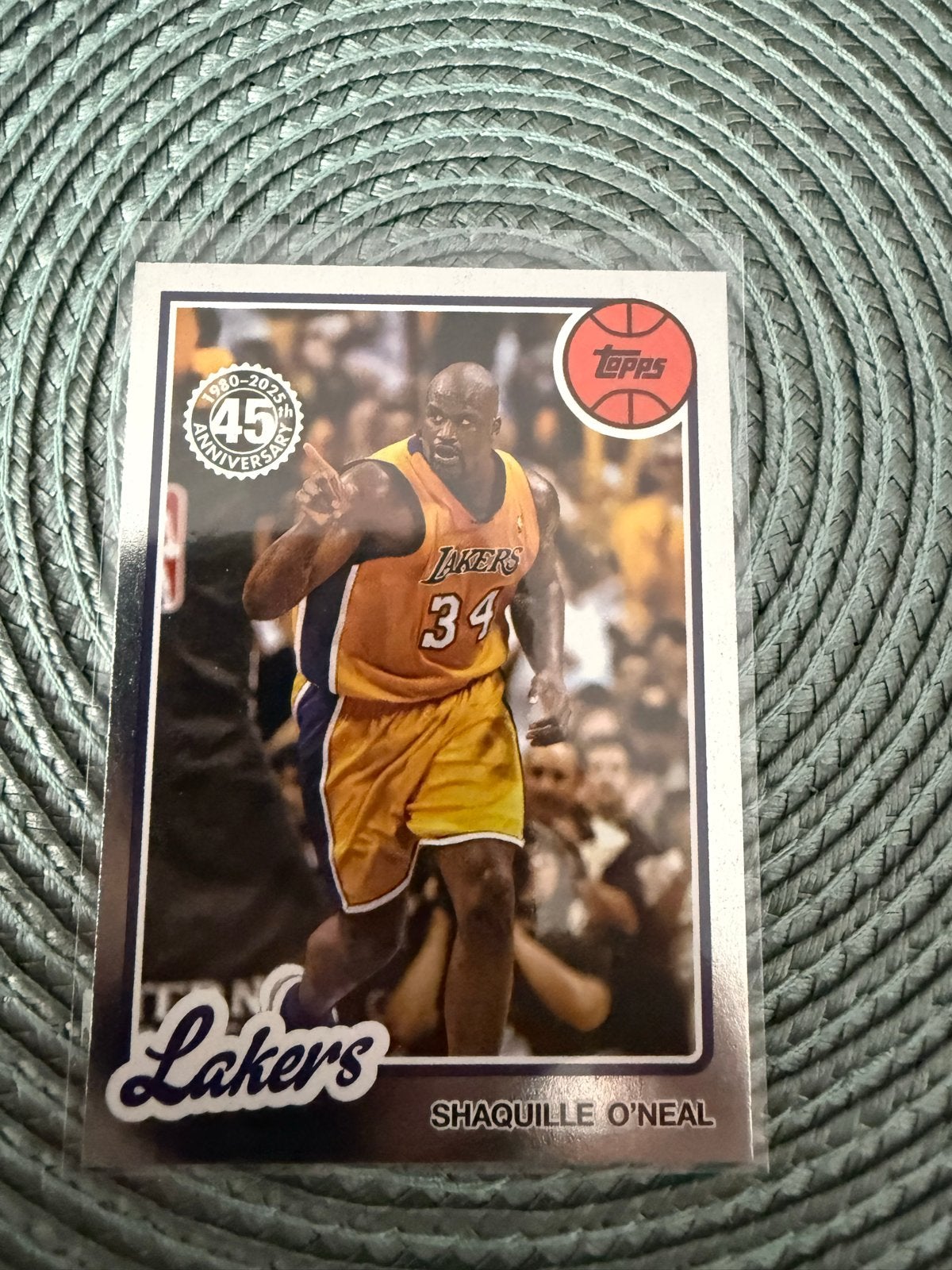Shaquille O'Neal Topps Spelerskaart Lakers NBA, Ophalen of Verzenden, Zo goed als nieuw, Buitenlandse clubs, Spelerskaart