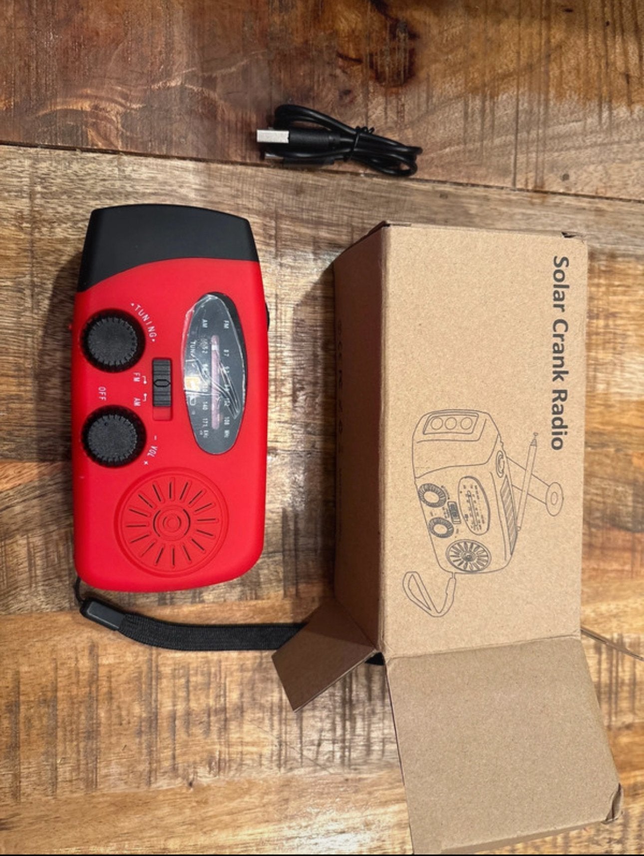 Solar Crank Radio – nieuw in doos, Ophalen of Verzenden, Nieuw, Radio