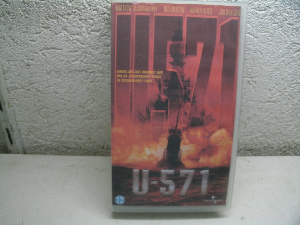 vhs 254b u-571, Alle leeftijden, Ophalen of Verzenden, Zo goed als nieuw, Actie en Avontuur