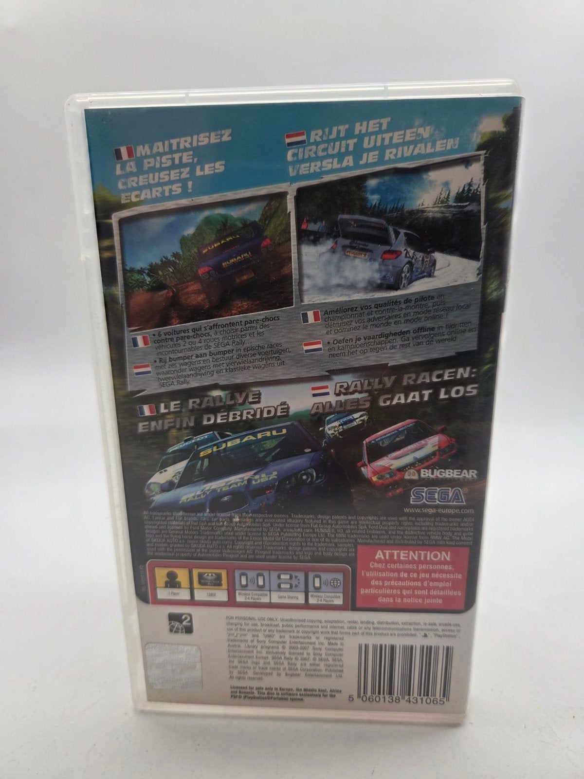 Sega Rally PSP - Racegame voor de PlayStation Portable, Spelcomputers en Games, Gebruikt, SEGA Europe Ltd., 27 Great West Road, Brentford, Middlesex, TW8 9BW, UK