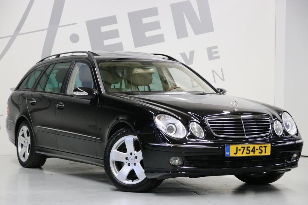 Mercedes-Benz E-klasse Combi 500 Elegance 4-Matic/ 7 persoon, Auto's, Mercedes-Benz, Automaat, Gebruikt, Zwart, Leder