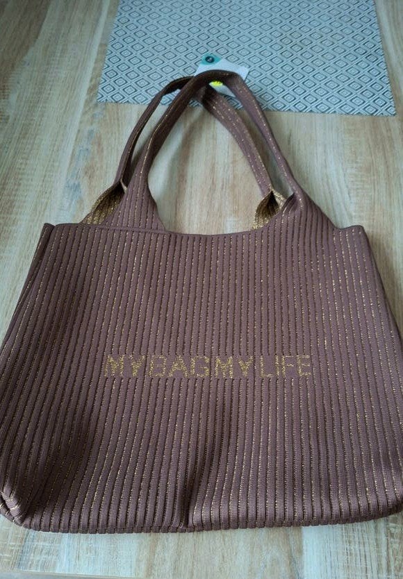 Nieuwe Shopper Tas - Ideaal voor Shoppen, Strand of School, Verzenden, Nieuw, Bruin, Shopper