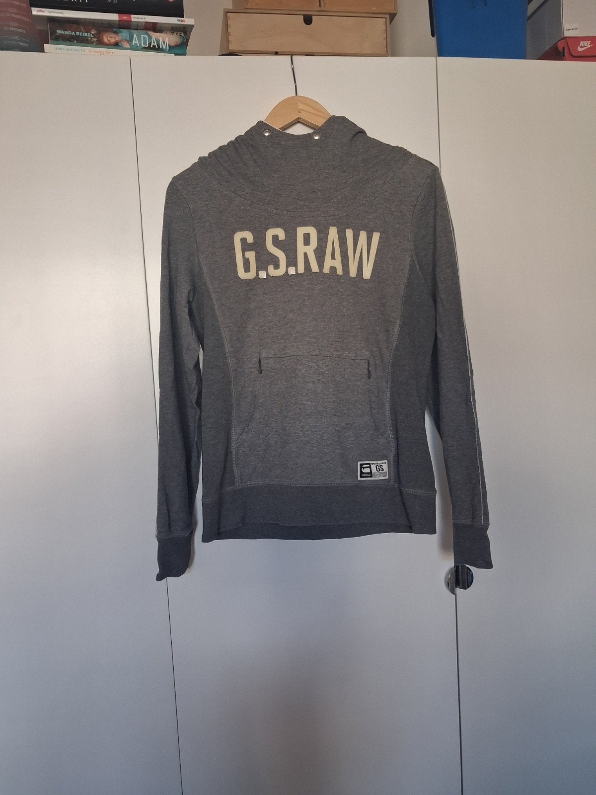 G-Star Raw Dames Hoodie Maat M - Gedragen met Rits, Maat 38/40 (M), Ophalen of Verzenden, G-Star Raw, Grijs