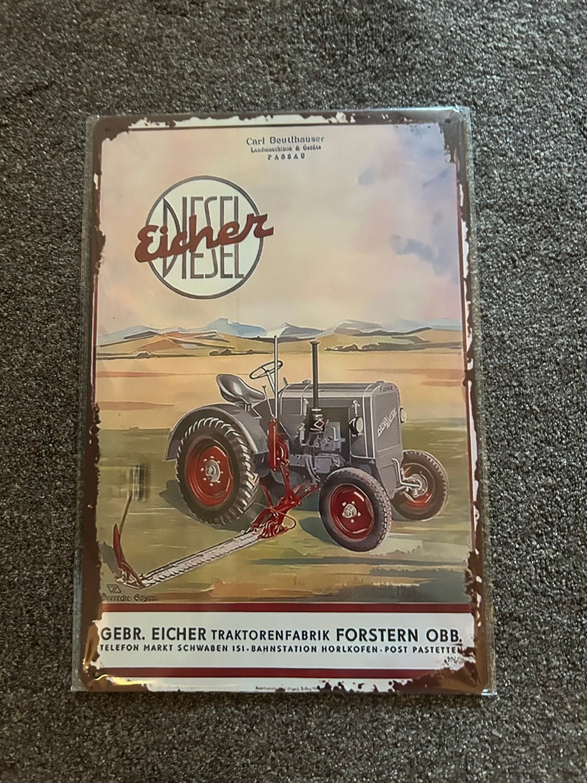 Reclamebord eicher, Ophalen of Verzenden, Nieuw, Reclamebord