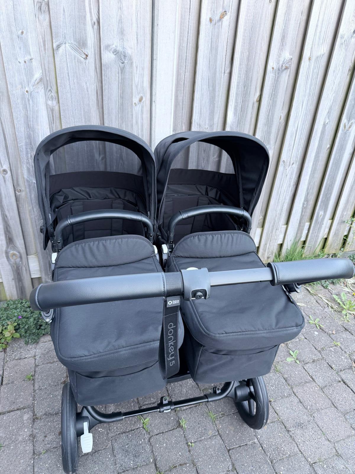 Bugaboo Donkey 5 Duo - zwart - zgan (zeer compleet!), Kinderen en Baby's, Tweelingen en Meerlingen, Ophalen, Zo goed als nieuw