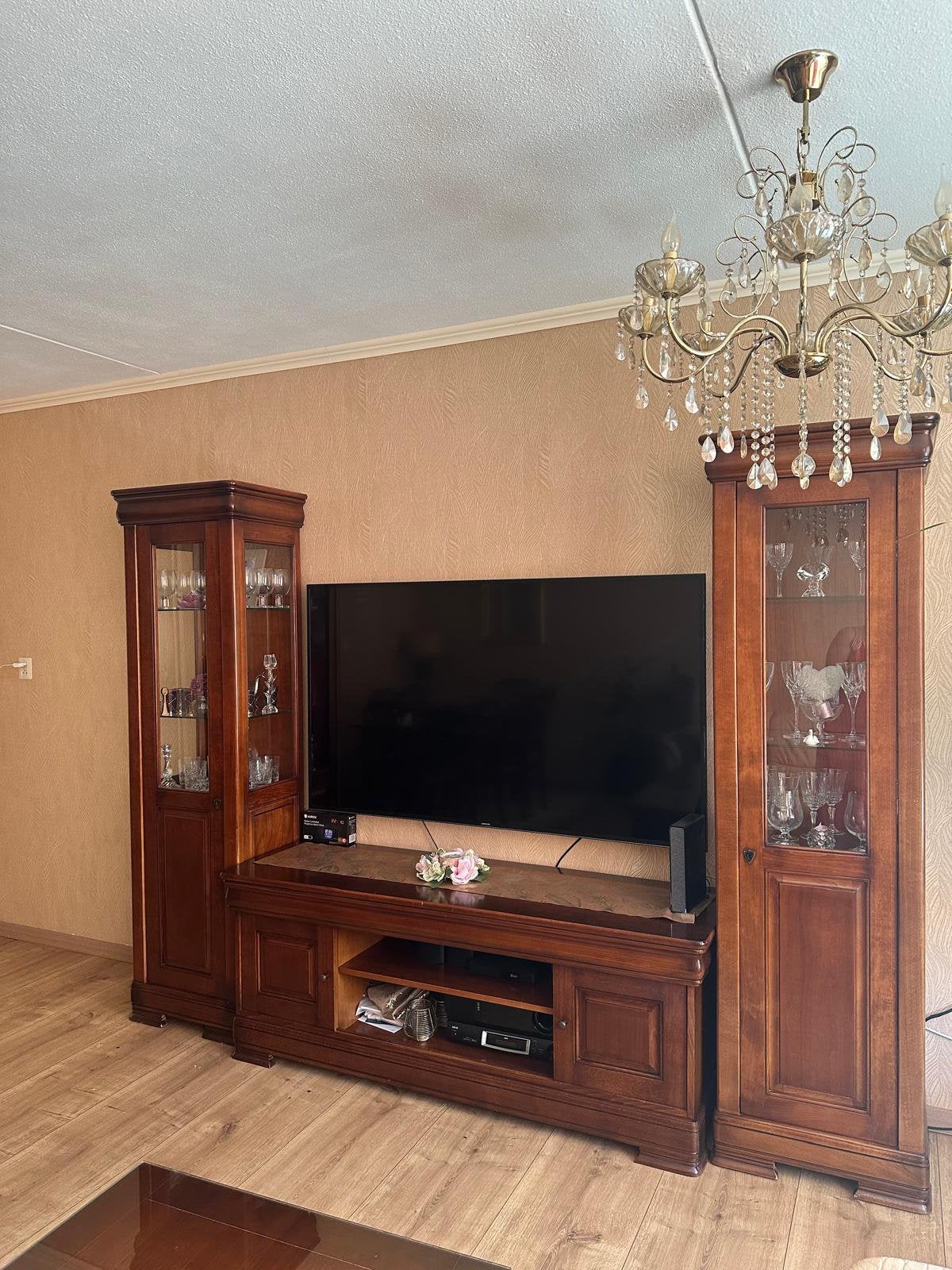 Complete woonkamer set echt hout, Ophalen