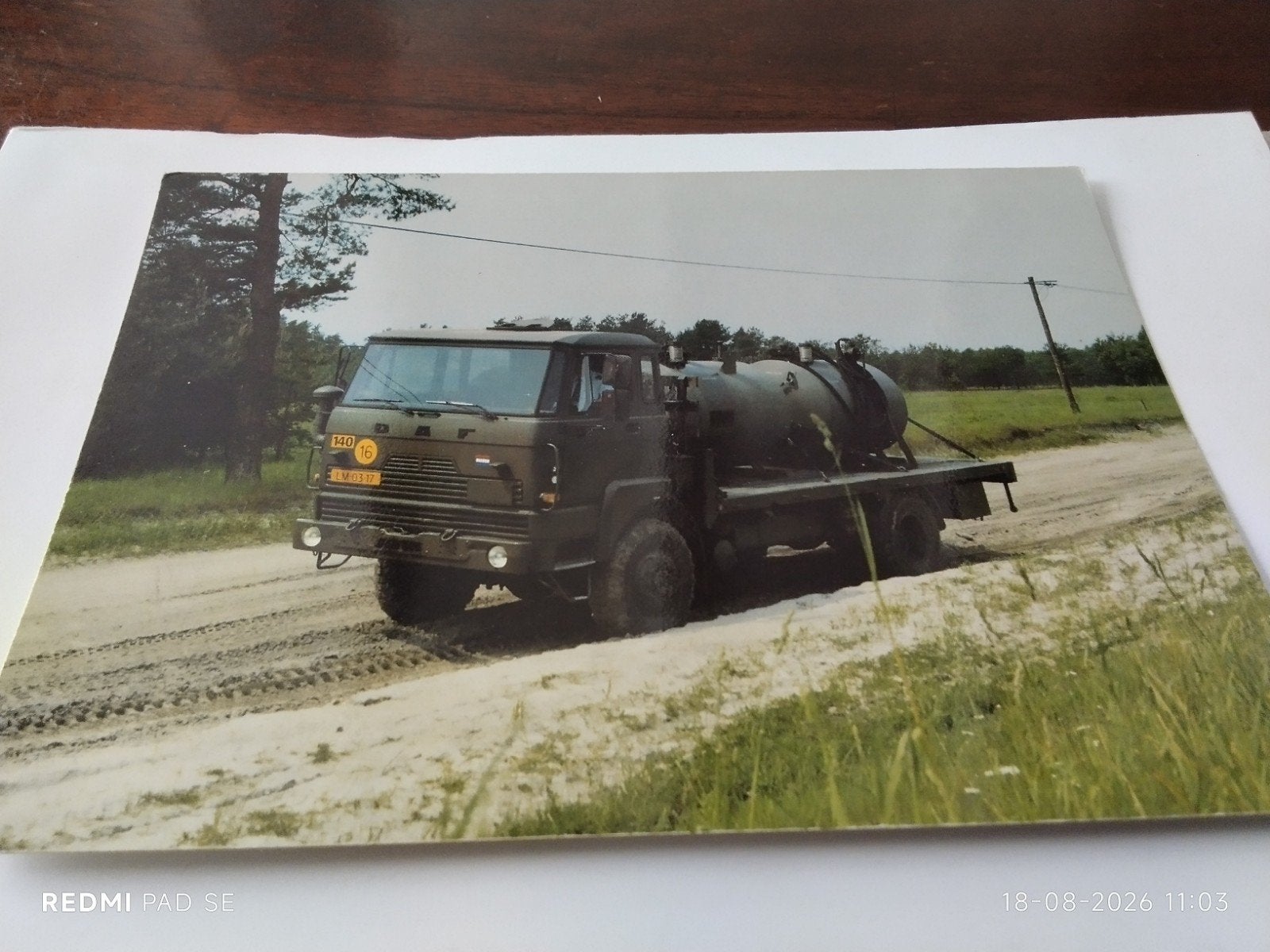 DAF YA 5441/2 legertruck fotoansicht, Ophalen of Verzenden, 1960 tot 1980