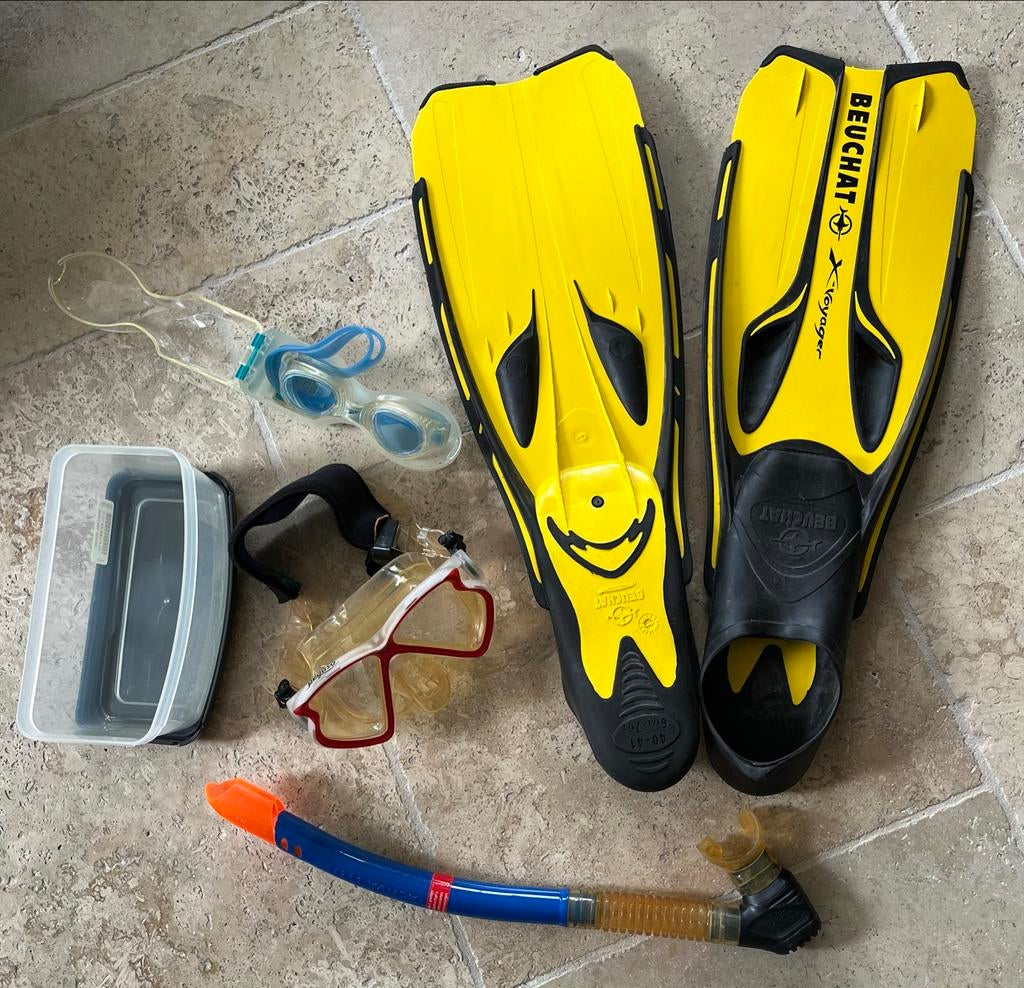 Snorkelsets, Watersport en Boten, Snorkelen, Ophalen, Gebruikt, Snorkelset