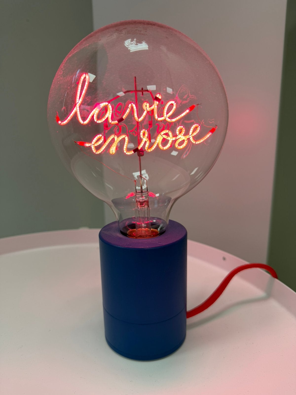 Lamp MITB - La vie en rose, Ophalen of Verzenden, Zo goed als nieuw