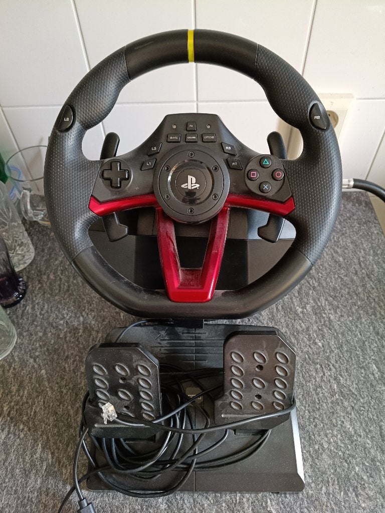 draadloos hori racestuur met pedalen +tafelklem ps3, 4 of pc, Spelcomputers en Games, Spelcomputers | Sony PlayStation Consoles | Accessoires