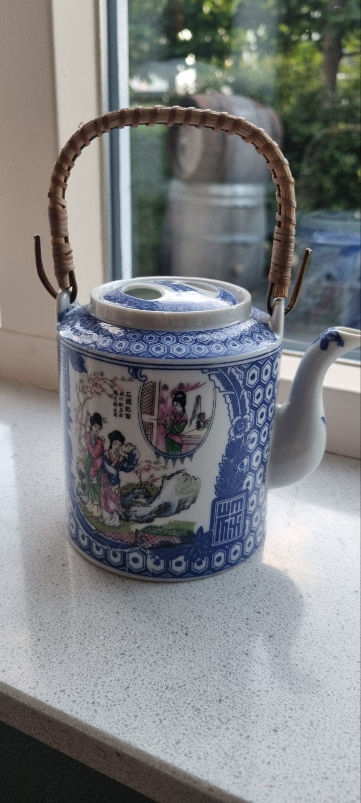 Vintage porseleinen theepot, Ophalen of Verzenden