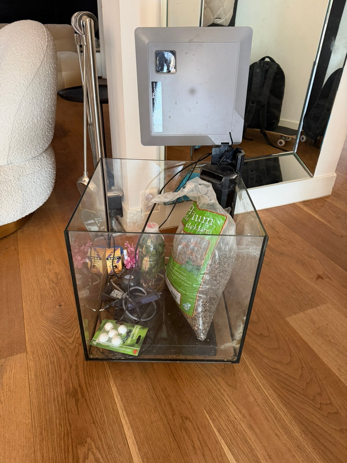 Superfish Qubix 60 met toebehoren., Ophalen, Zo goed als nieuw, Leeg aquarium