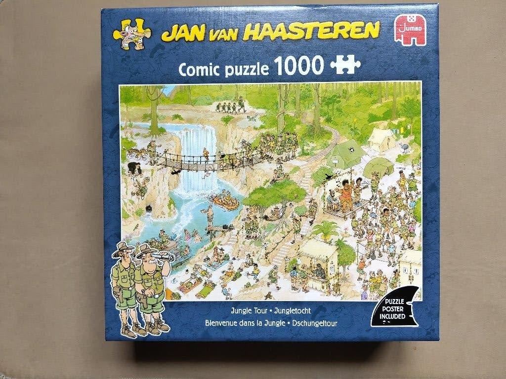 Jan van Haasteren - De jungletocht (1000 stukjes), Ophalen of Verzenden, 500 t/m 1500 stukjes, Zo goed als nieuw, Legpuzzel
